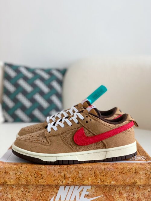「#8」CLOT × Nike Dunk Low SP CN GCEL Cork Sneakers