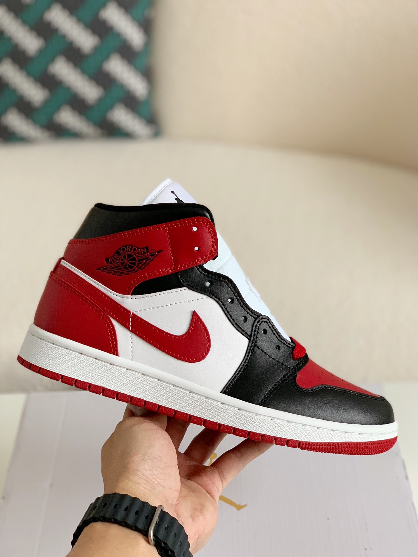 「#38」Nike Air Jordan 1 Retro High OG Bred Toe - 图片 3