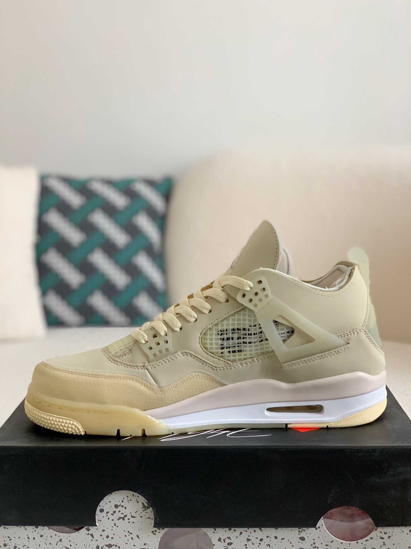 「#40」Jordan 4 AJ4 Sneakers Retro OW - 图片 4