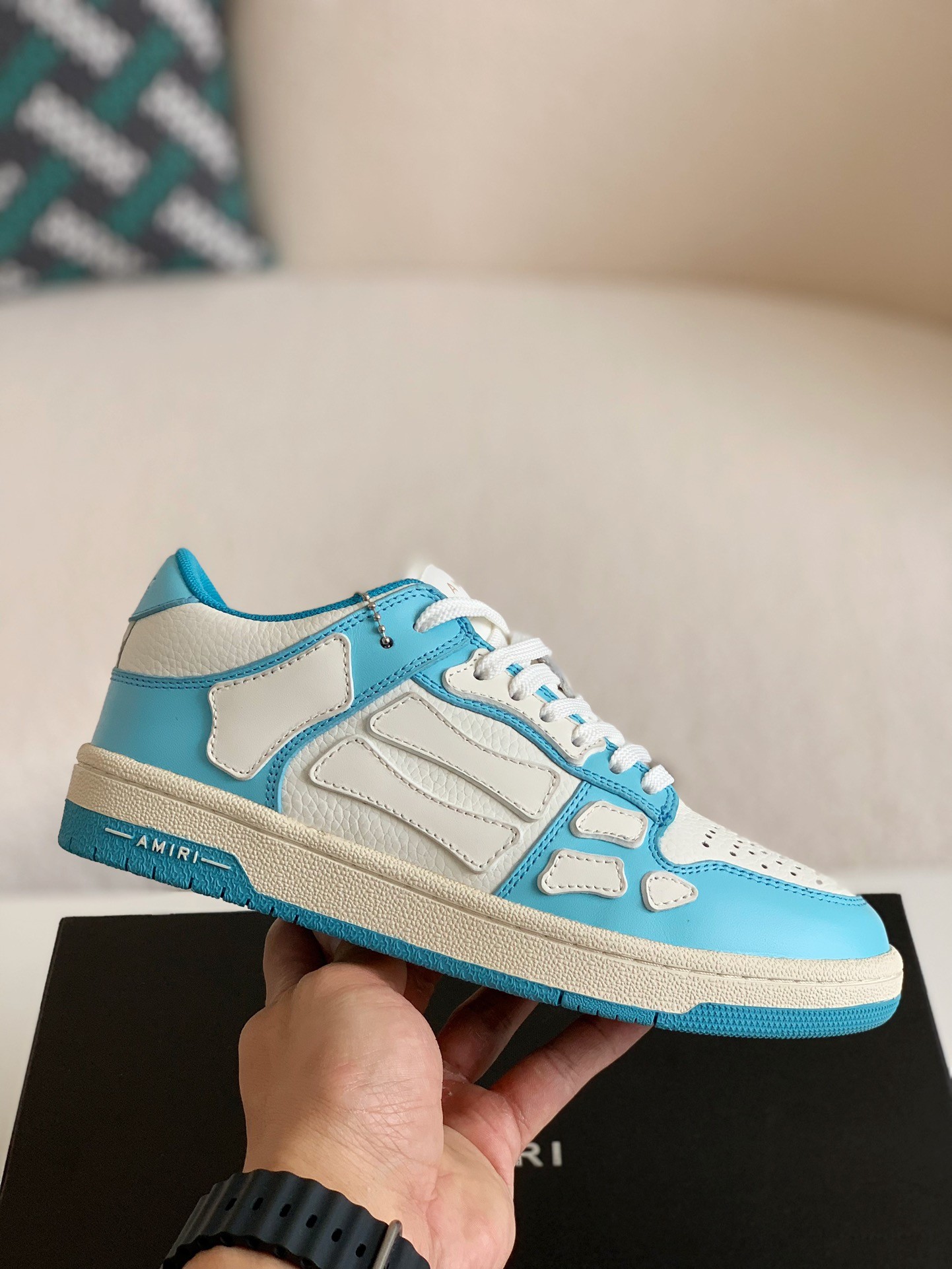 「#51」Amiri Bone Sneakers - 图片 3