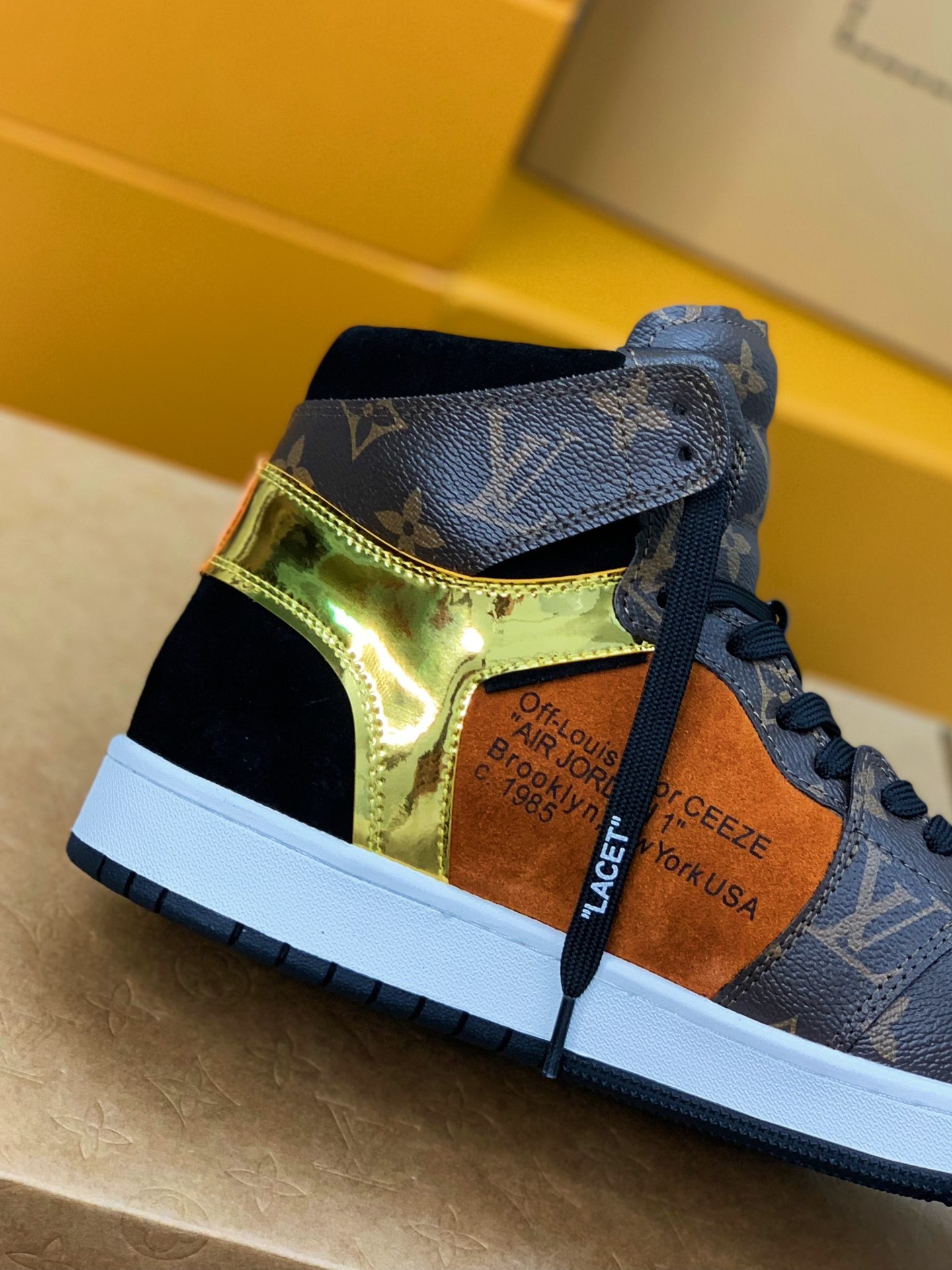 「#151」LOUIS VUITTON X NIKE AIR FORCE 1 Sneaker High-tops - 图片 6