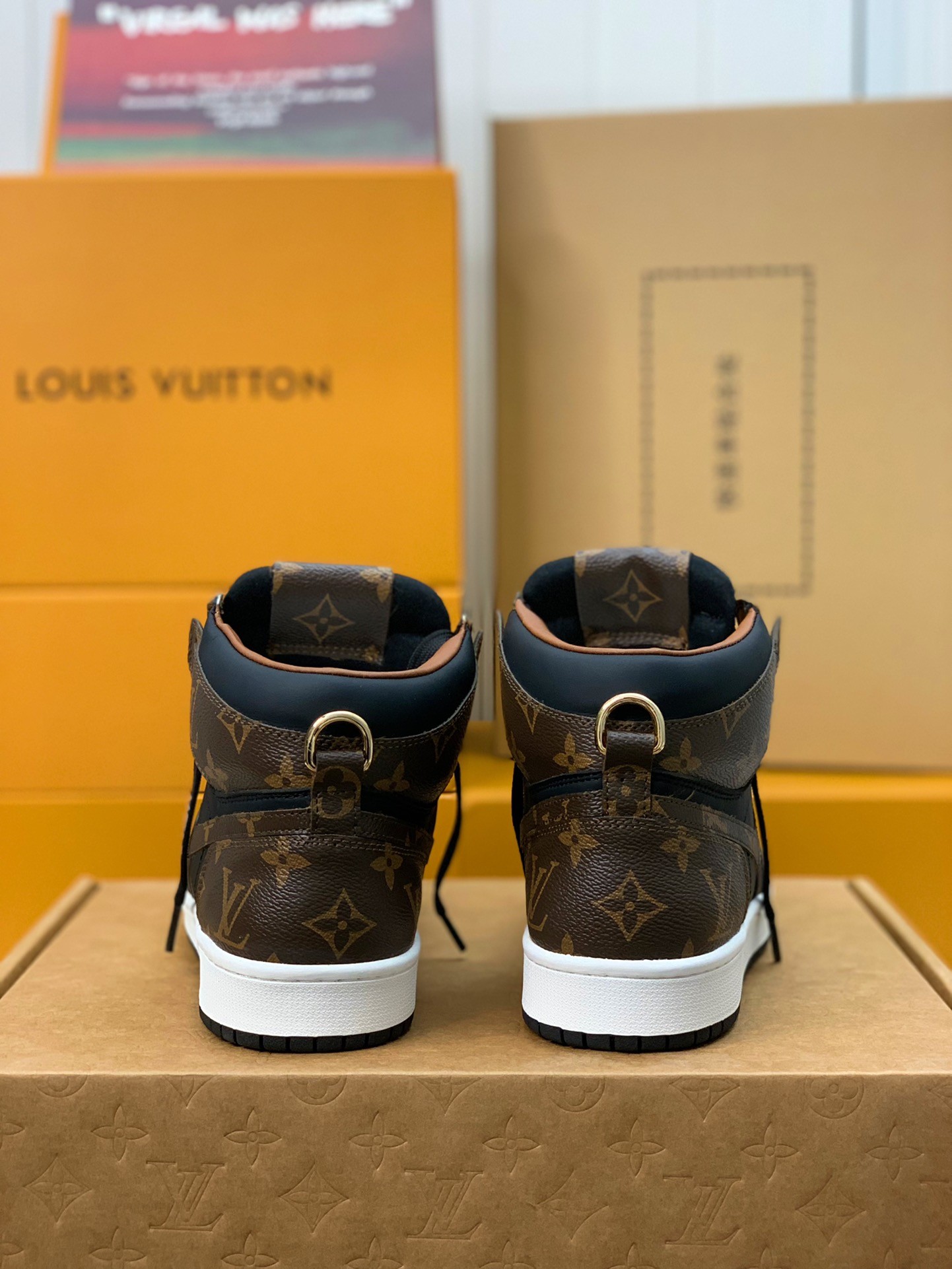 「#152」LOUIS VUITTON X NIKE AIR FORCE 1 Sneaker High-tops - 图片 5