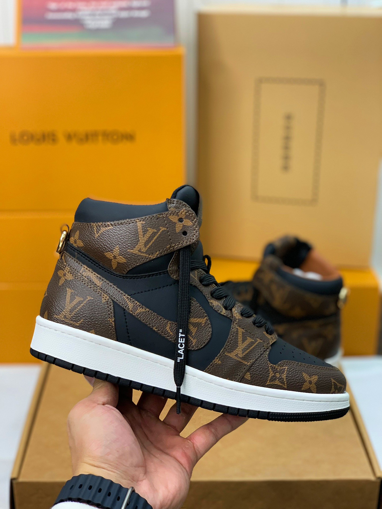 「#152」LOUIS VUITTON X NIKE AIR FORCE 1 Sneaker High-tops - 图片 3