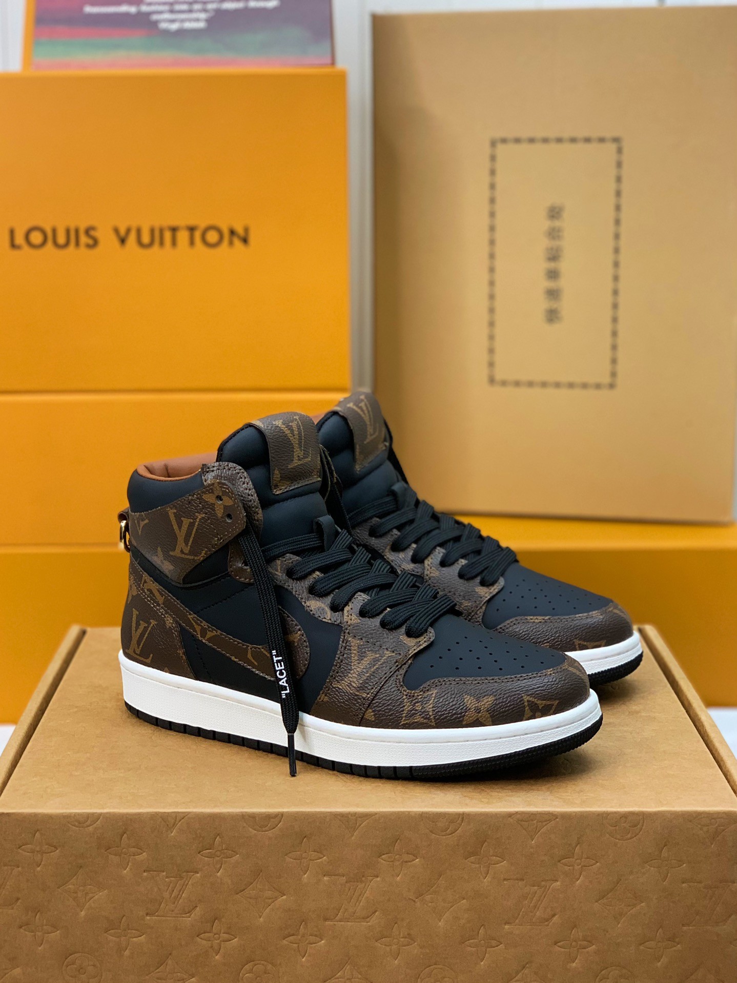 「#152」LOUIS VUITTON X NIKE AIR FORCE 1 Sneaker High-tops - 图片 2