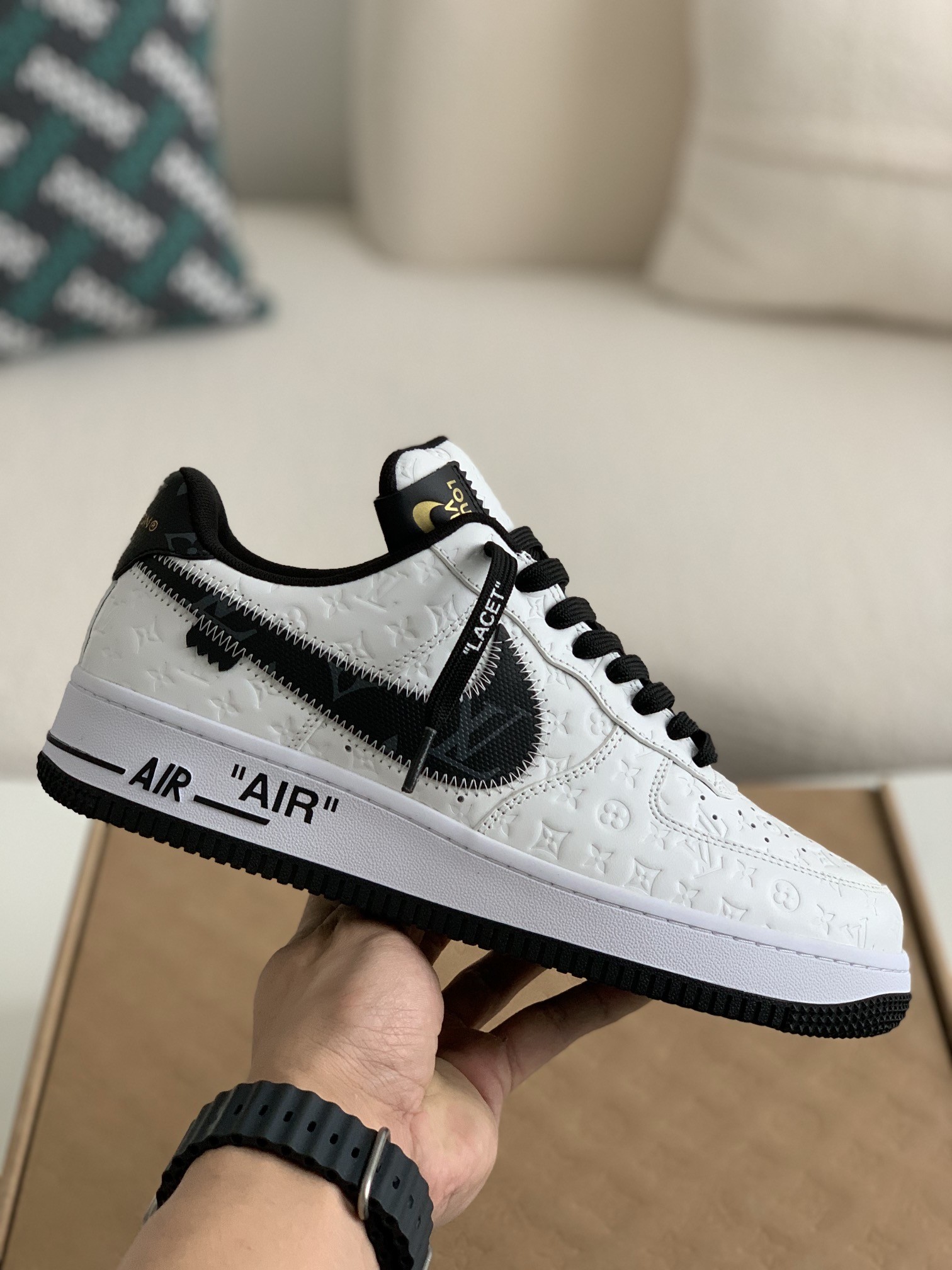 「#272」LOUIS VUITTON X NIKE AIR FORCE 1 SNEAKER - 图片 3