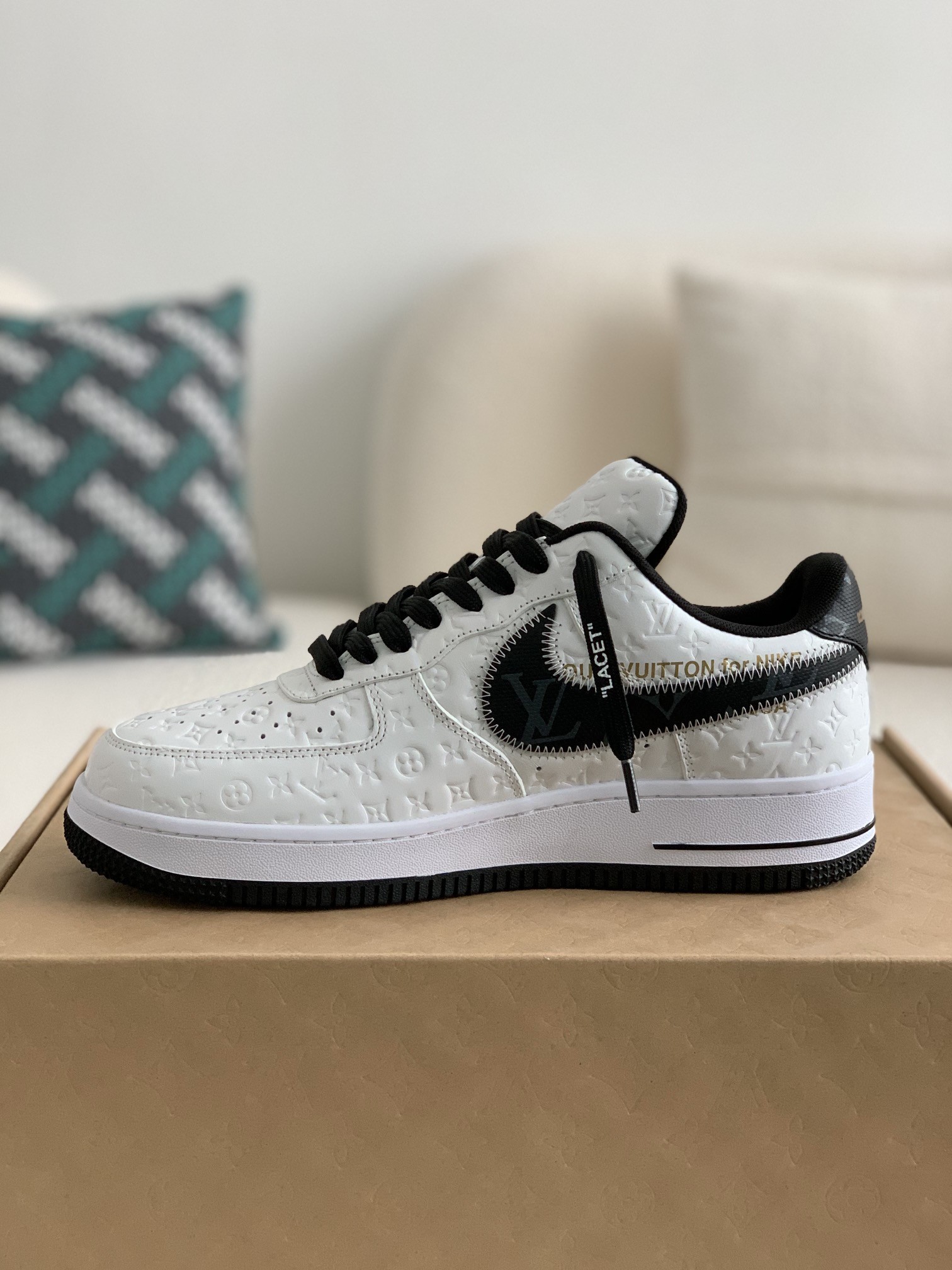 「#272」LOUIS VUITTON X NIKE AIR FORCE 1 SNEAKER - 图片 4