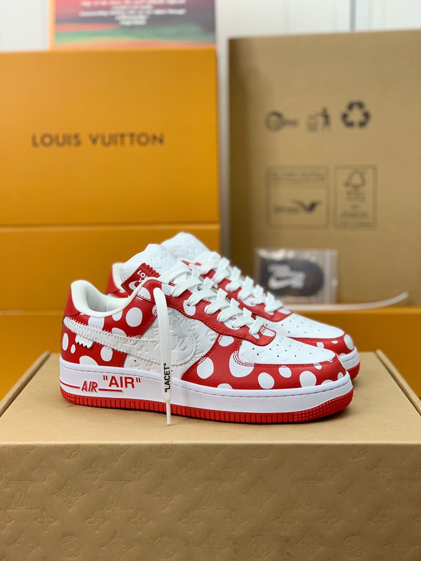 「#352」LOUIS VUITTON × Nike Air Force 1 low - 图片 2