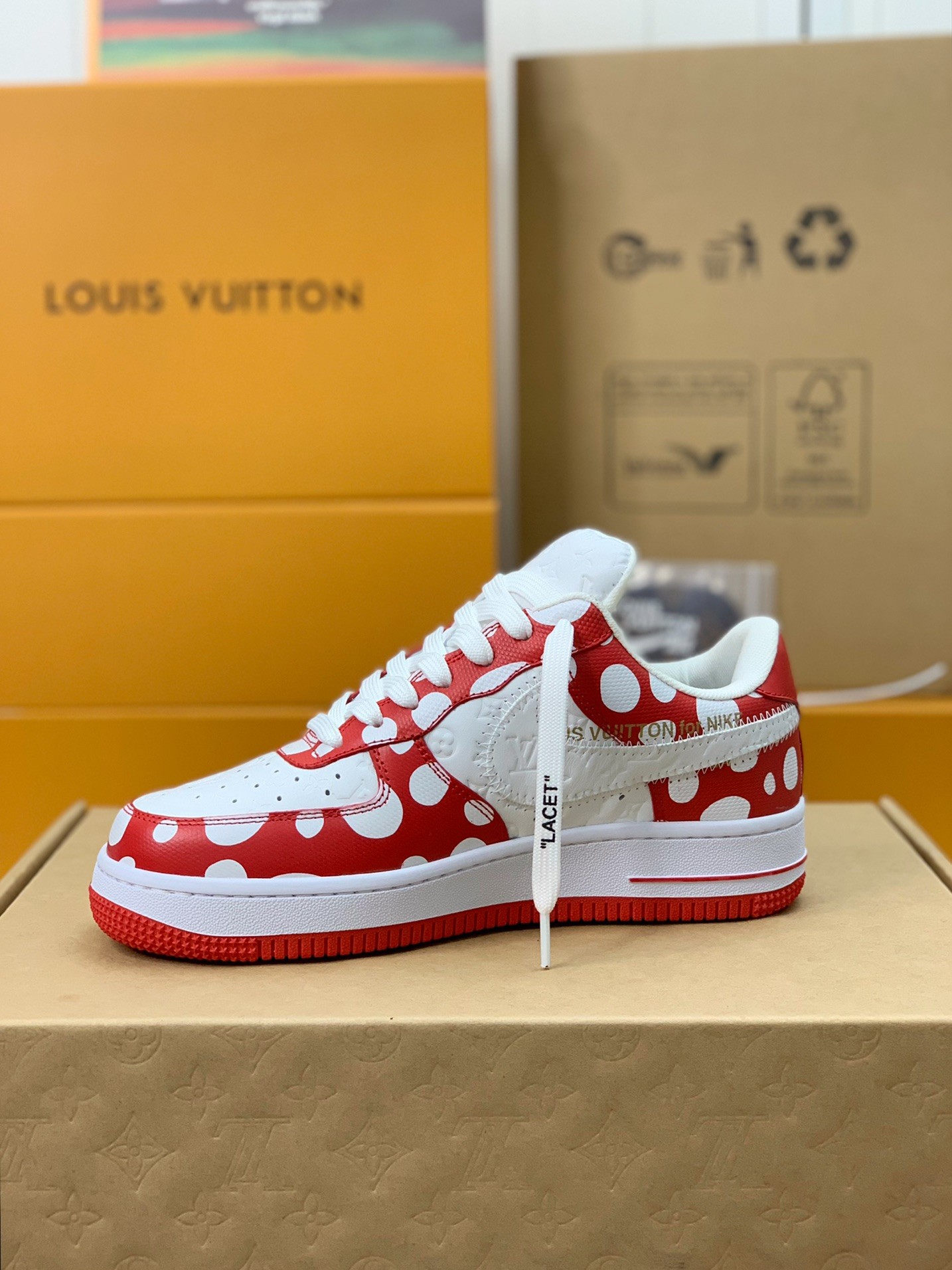 「#352」LOUIS VUITTON × Nike Air Force 1 low - 图片 4