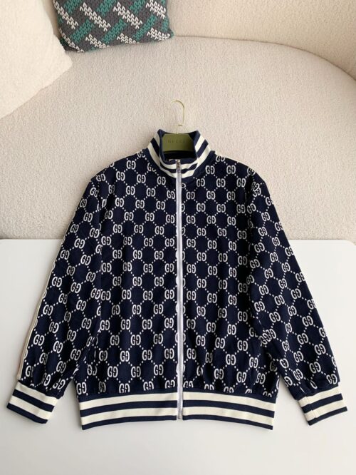 「#1040」Gucci Men's knitted sweater jacket