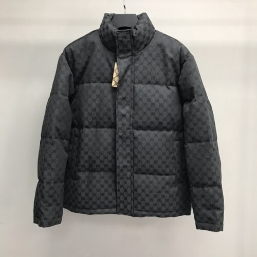 「#1057」Balenciaga all-over printed double B down jacket
