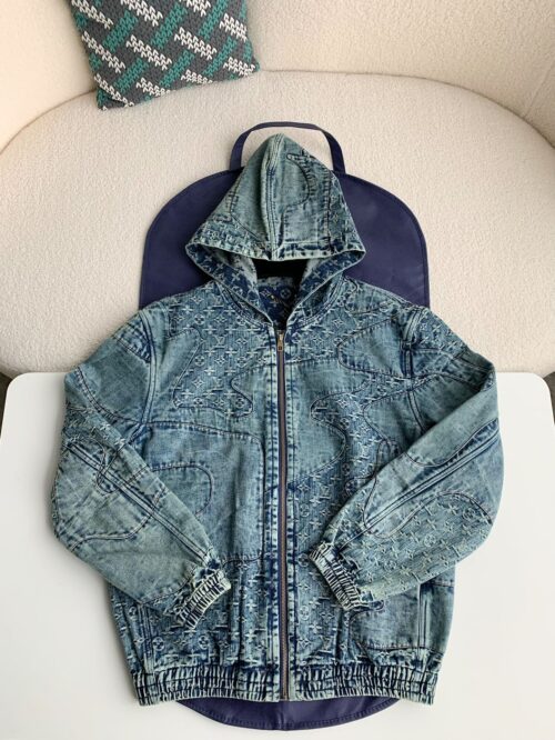 「#1105」Louis Vuitton Jean hooded jacket
