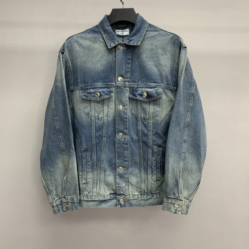 「#1157」Balenciaga graffiti BB Denim Jacket