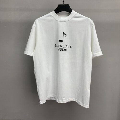 「#1211」Balenciaga music capsule series notes printed t-shirt