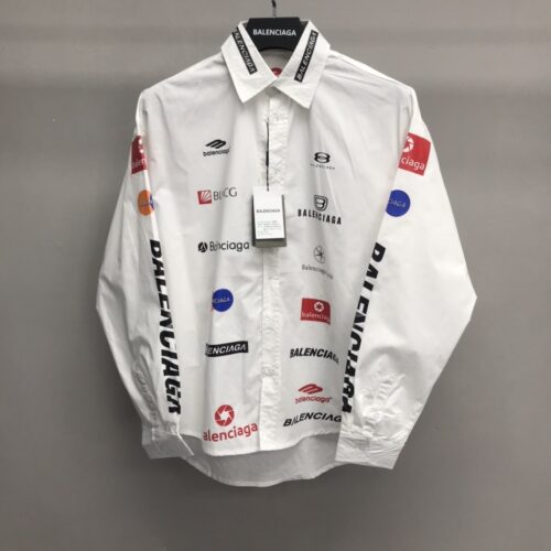 「#1248」Balenciaga LOGO LOGO racing style long sleeve shirt