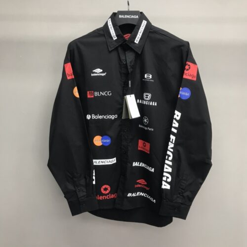 「#1249」Balenciaga LOGO LOGO racing style long sleeve shirt