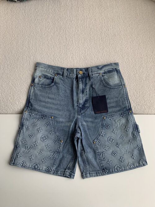「#1553」LOUIS VUITTON Jean shorts