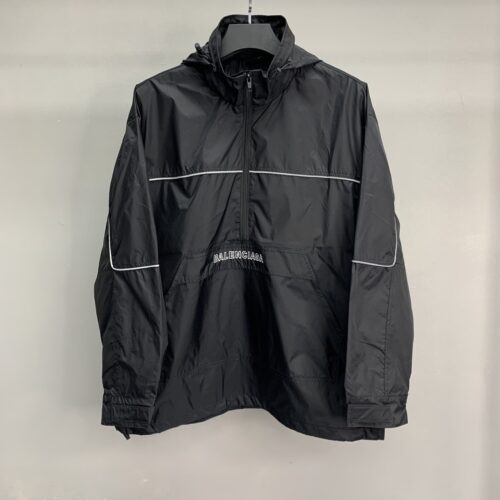 「#1584」Balenciaga BLCG reflective half zipper jacket