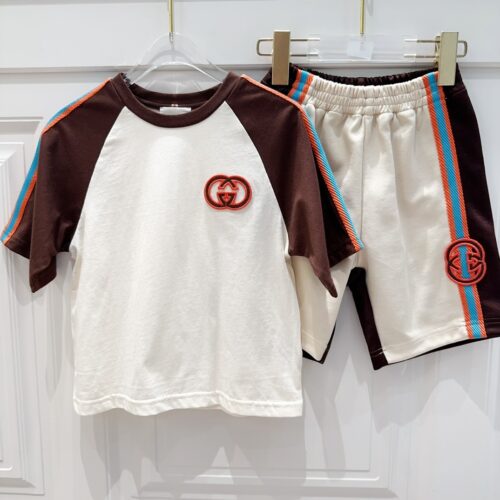 「#1600」Gucci 2024/SS new logo printed T-shirt suit