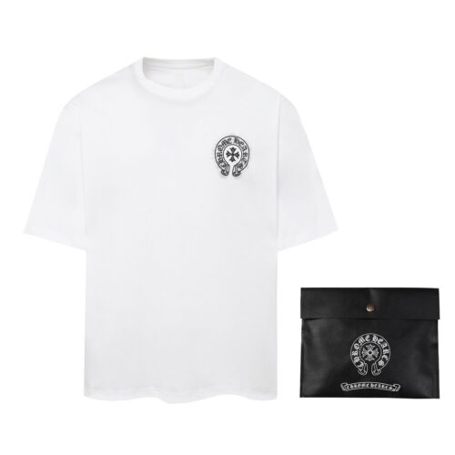 「#1638」Chrome Hearts Heavy-duty foam horseshoe print t-shirt