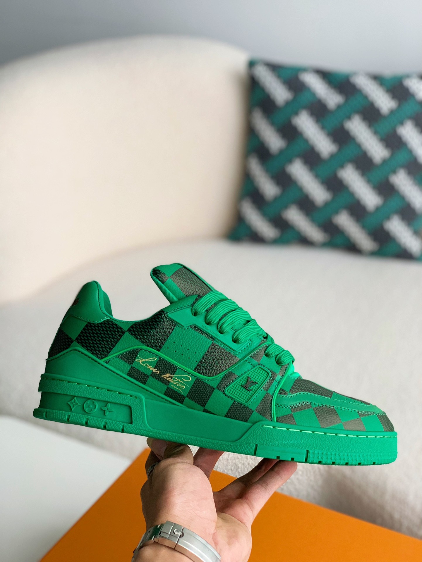 「#1663」LOUIS VUITTON TRAINER MAXI SNEAKERS - 图片 6