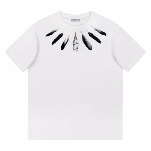 「#1683」Givenchy 2024ss new summer feather print t-shirt