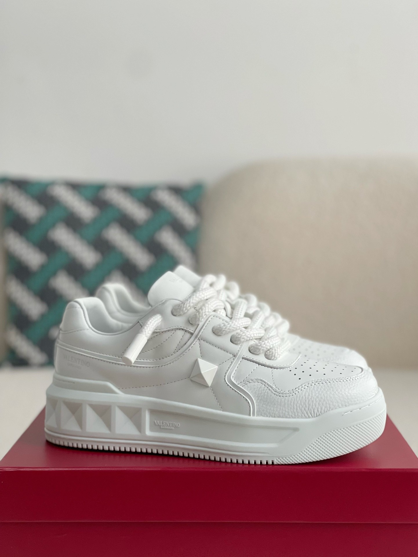 「#349」Valentino one stud sneakers - 图片 2