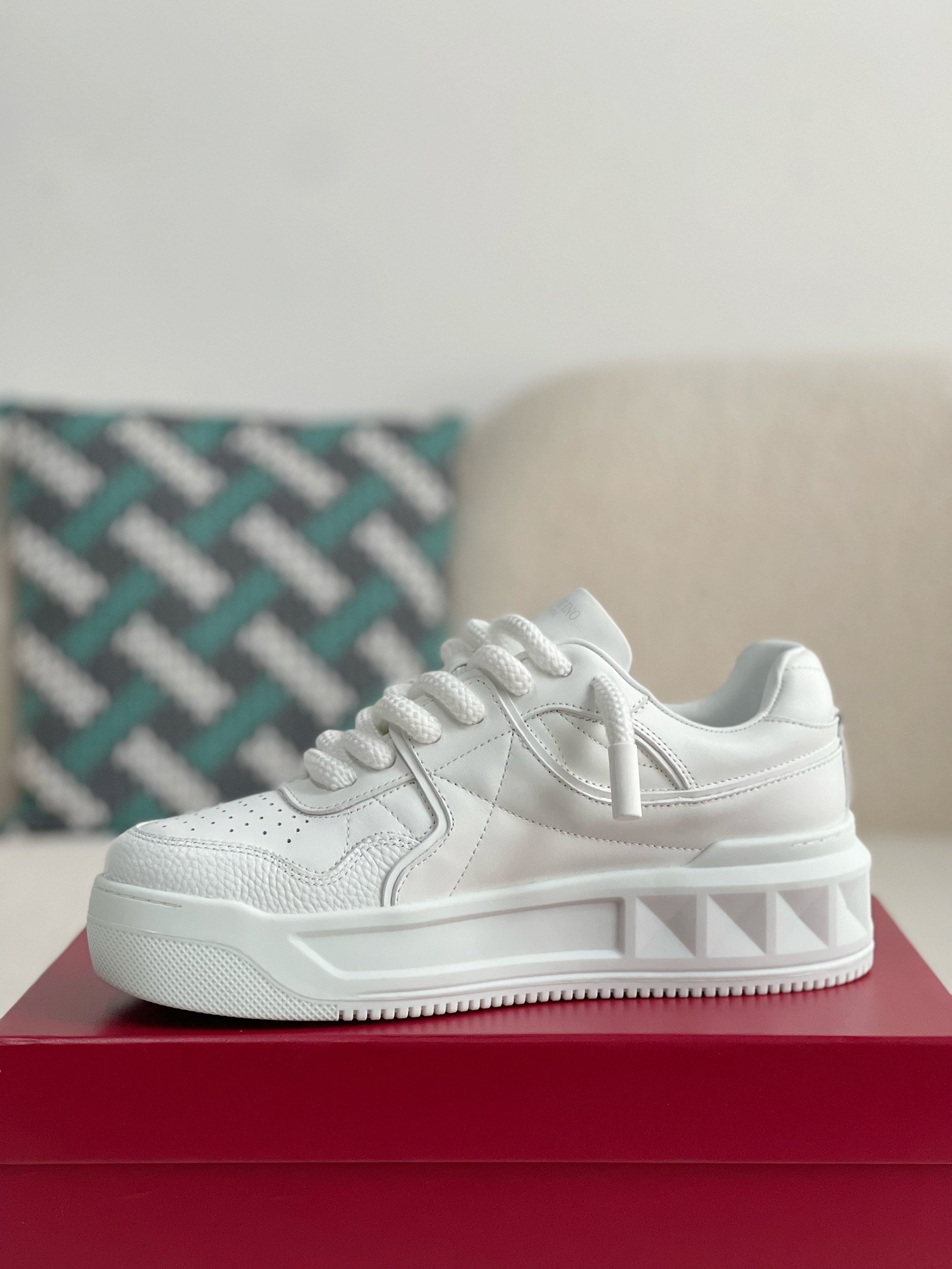 「#349」Valentino one stud sneakers - 图片 4