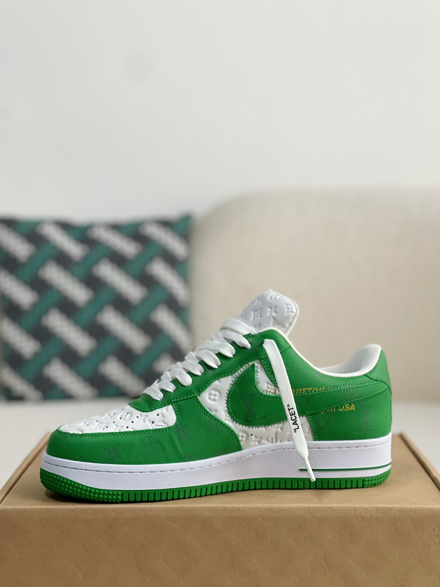 「#162」LOUIS VUITTON X NIKE AIR FORCE 1 Sneaker - 图片 4