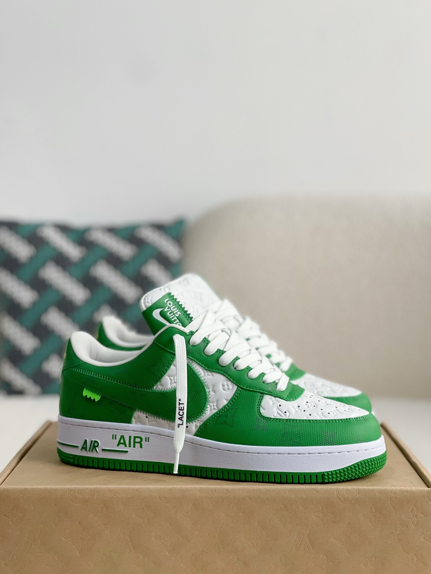 「#162」LOUIS VUITTON X NIKE AIR FORCE 1 Sneaker - 图片 2