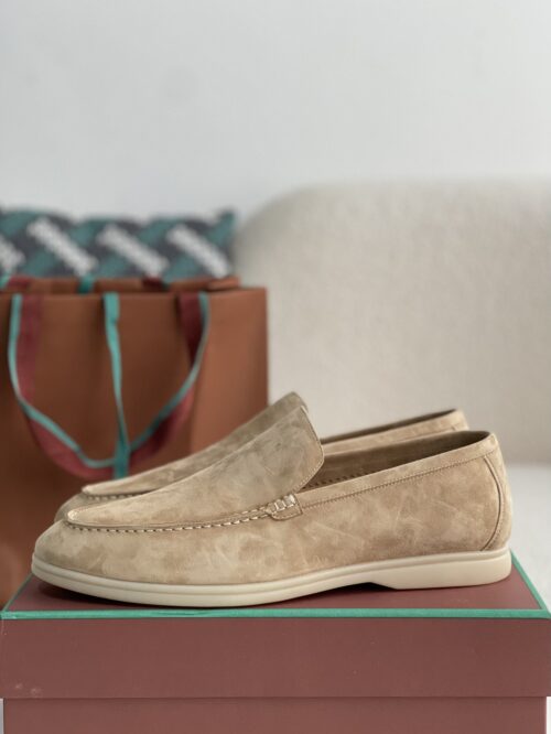 「#1807」Loro Piana Summer Charms Walk Moccasin Shoes