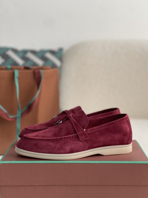 「#1808」Loro Piana Summer Charms Walk Moccasin Shoes
