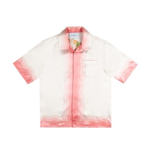「#1910」Casablanca Pure silk wide little holiday wind shirt
