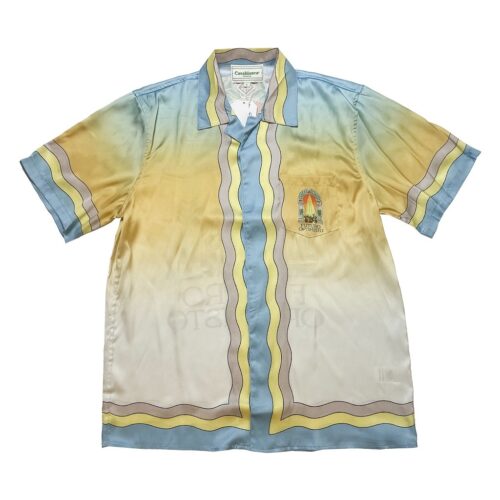 「#1969」Casablanca PROM party thinning print lazy casual n style shirt