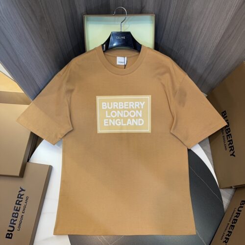「#2012」Burberry 2024ss latest, logo printed cotton three-dimensional loose t-shirt