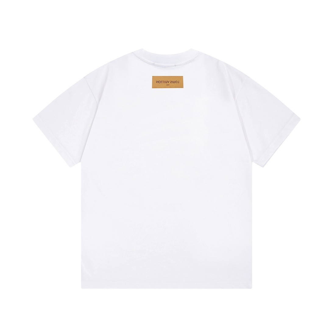 「#2027」Louis Vuitton Ink-jet, graffiti Logo t-shirt - 图片 2
