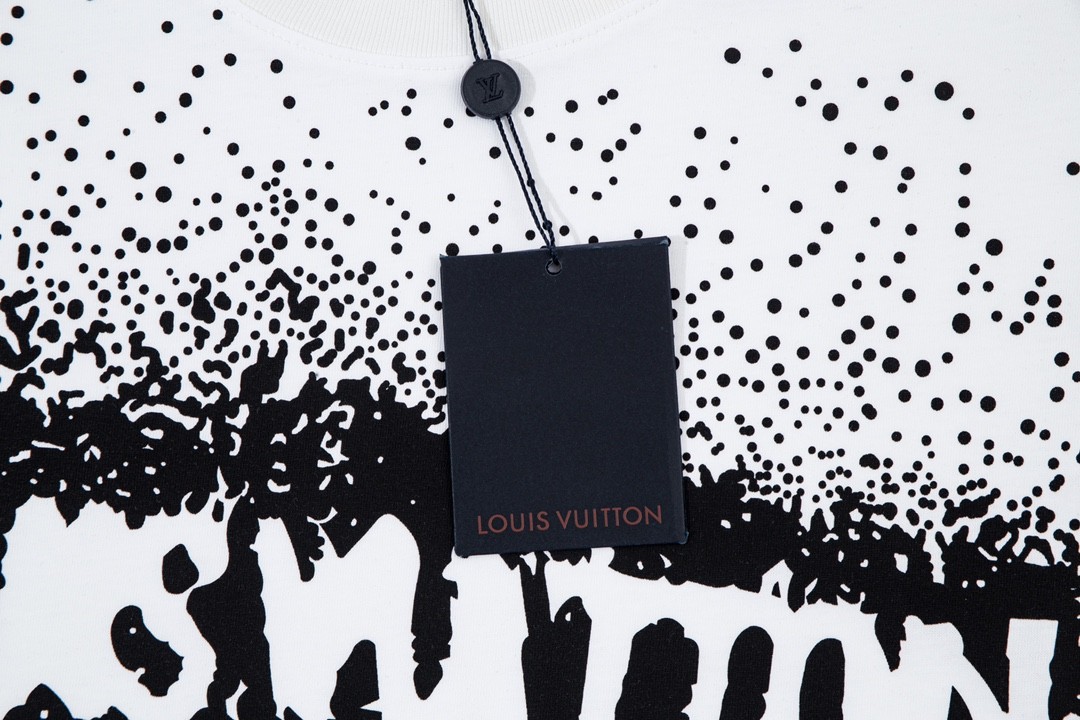 「#2027」Louis Vuitton Ink-jet, graffiti Logo t-shirt - 图片 4