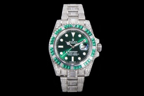 「#2138」Rolex 904 Steel Submariner Luxury Full Diamond Special Edition