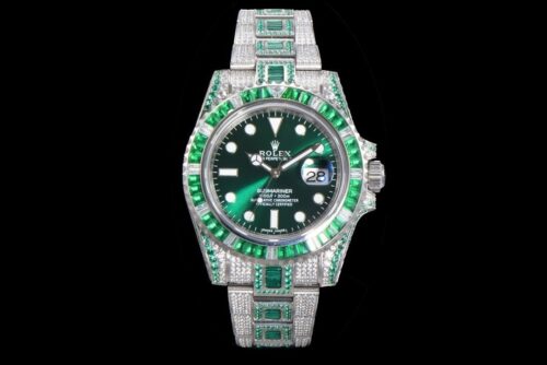 「#2140」Rolex 904 Steel Submariner Luxury Full Diamond Special Edition