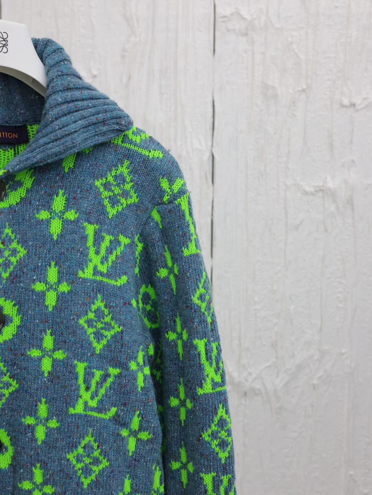 「#2281」Louis Vuitton 24 new colorful yarn full print hooded cardigan - 图片 4