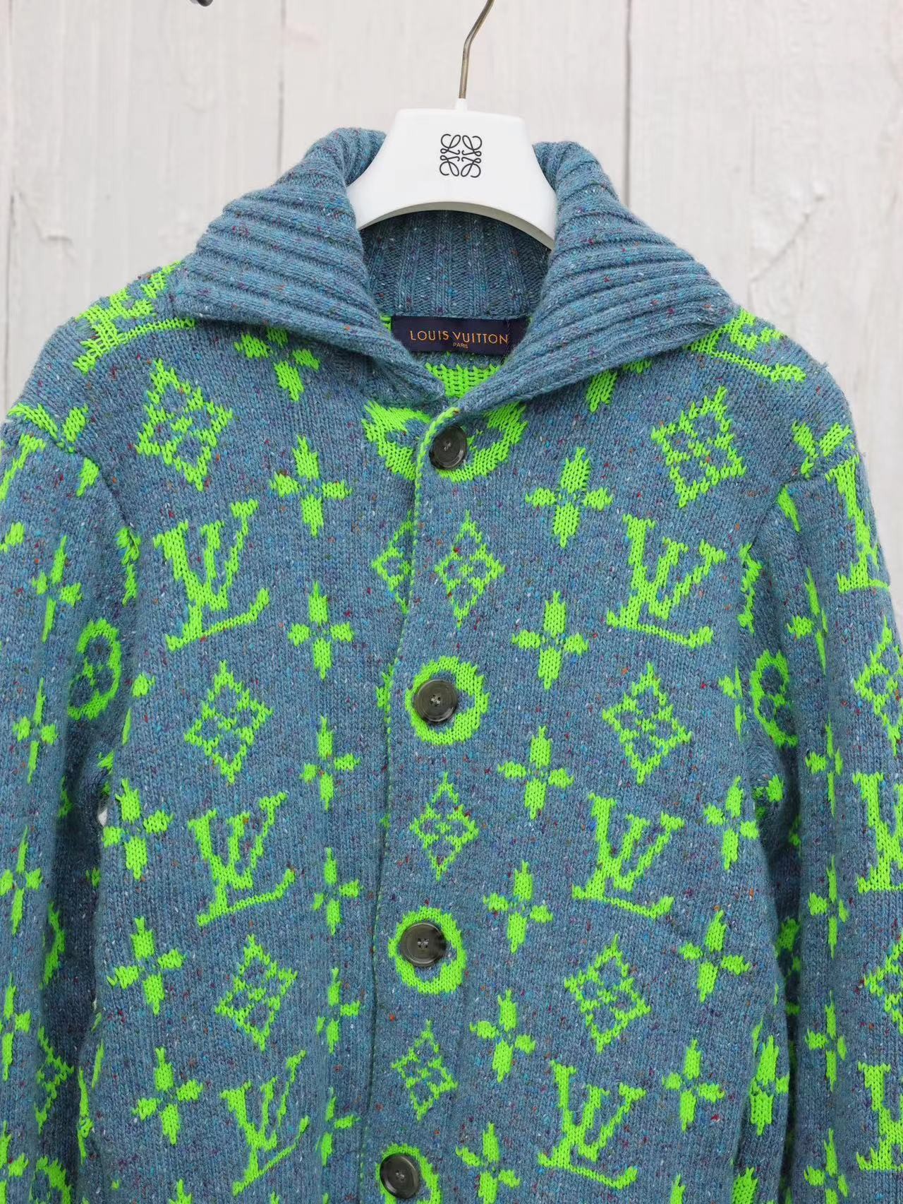 「#2281」Louis Vuitton 24 new colorful yarn full print hooded cardigan - 图片 3