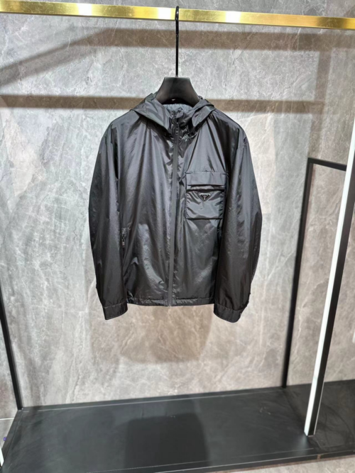 「#2323」PRADA Men's Hooded Jacket