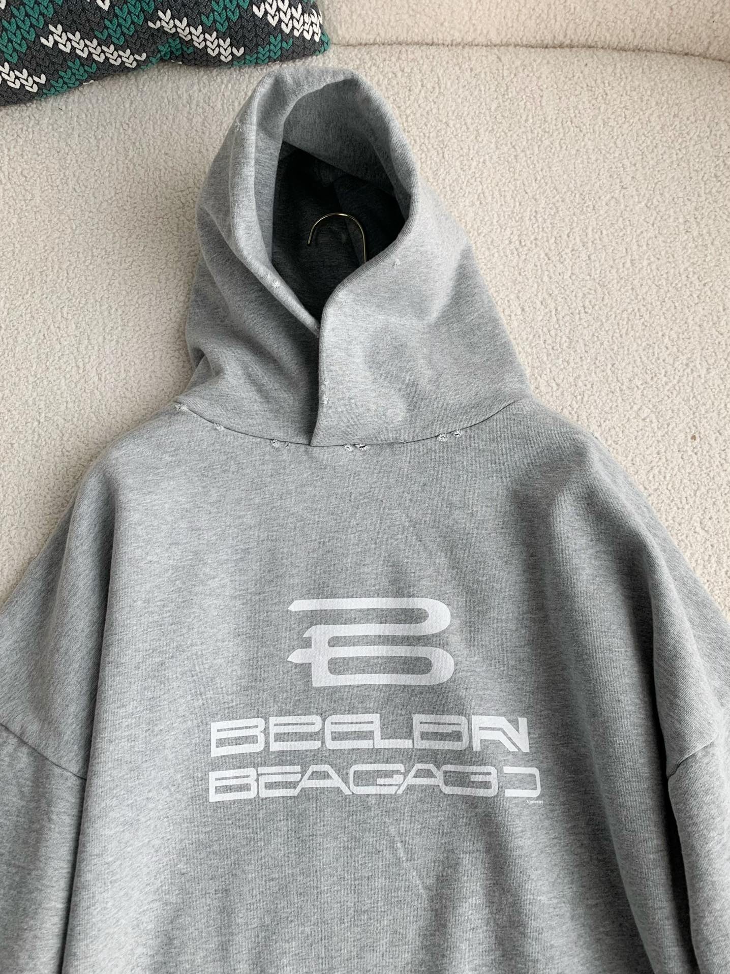 「#2336」Balenciaga logo print sports hooded sweatshirt - 图片 2