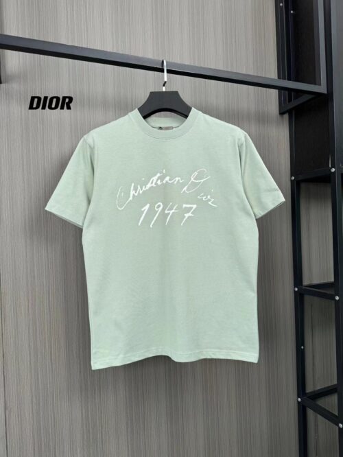 「#2356」Dior flocked letter print short sleeve