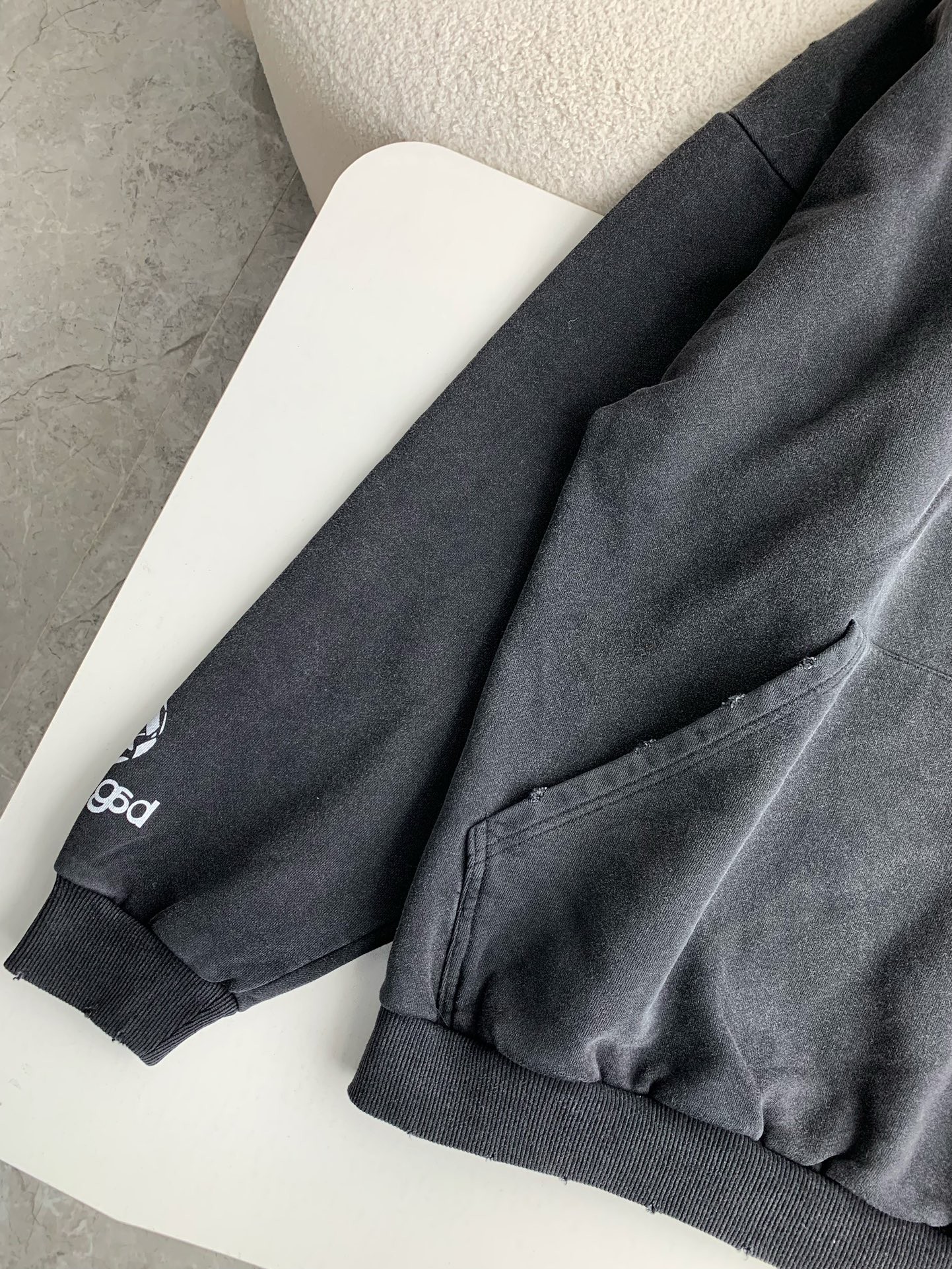 「#2386」Balenciaga logo print sports hooded sweatshirt - 图片 4