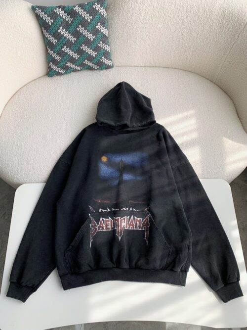 「#2388」Balenciaga Iron Tower print hoodie