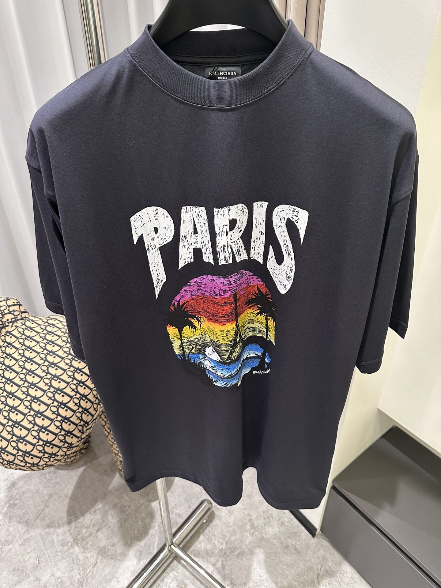 「#2393」Balenciaga 24ss sunset coconut tree tower short sleeve - 图片 3