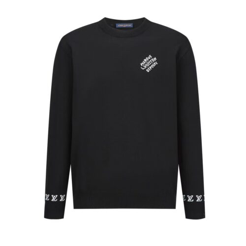 「#2430」Louis Vuitton monogrammed wool bottoming sweater