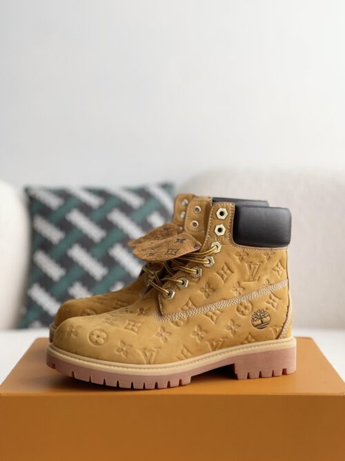 「#2367」Louis Vuitton x Timberland yellow boots/Martin boots/boots