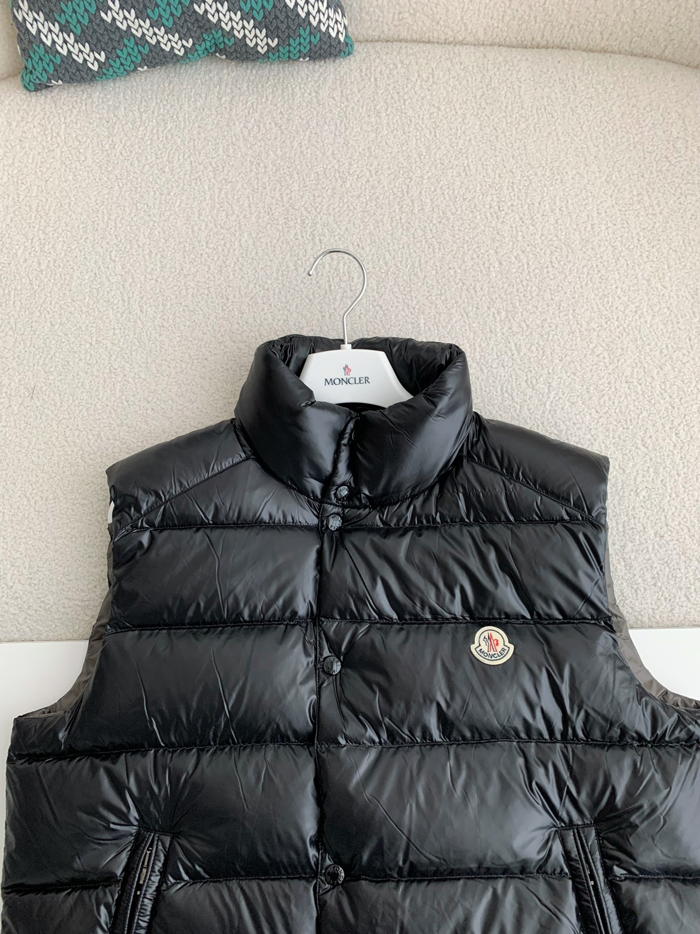 「#2493」Moncler down stand collar vest - 图片 3