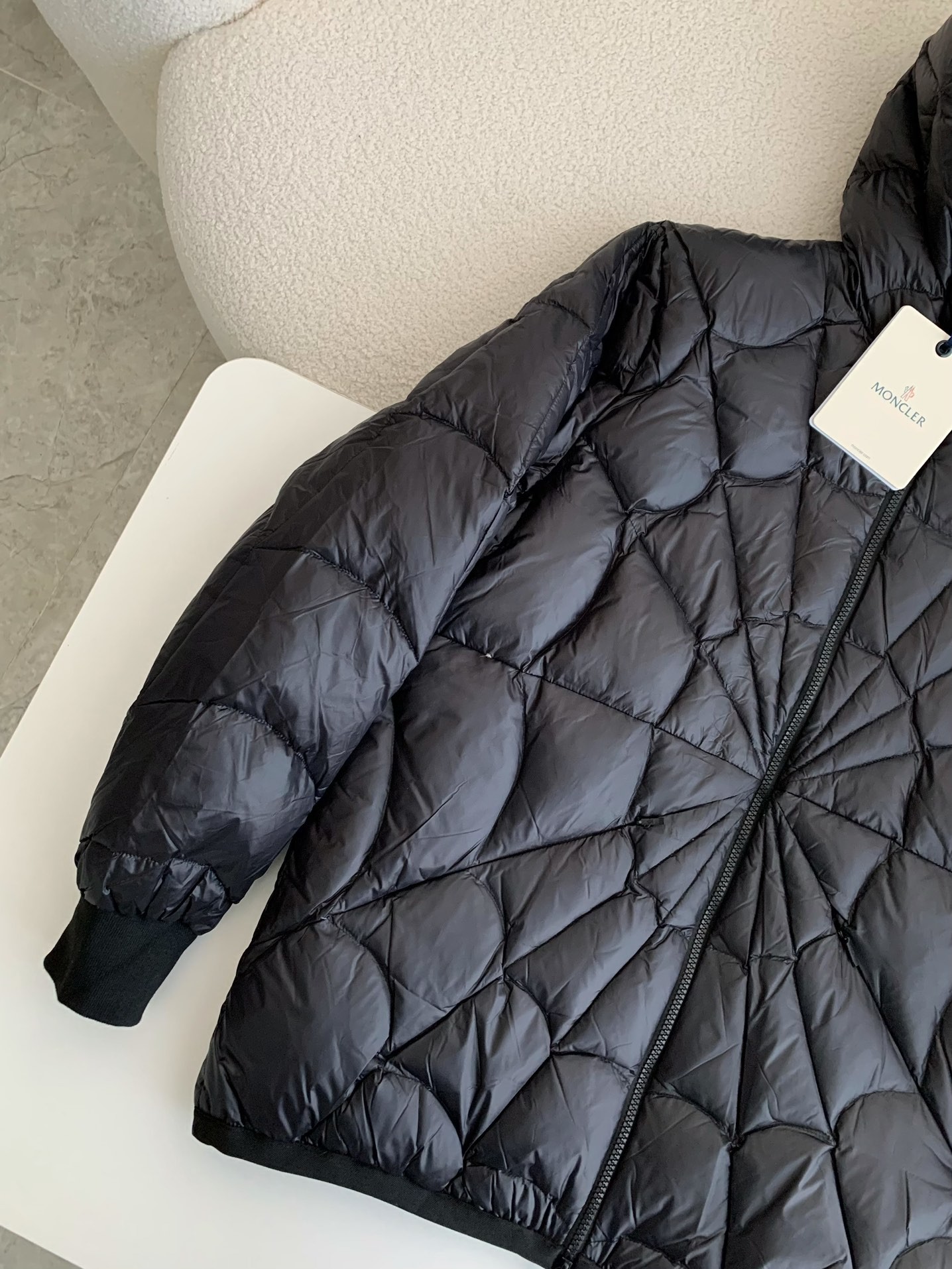「#2527」Moncler FW22 Spider-Man Zip Hooded Down Jacket - 图片 2